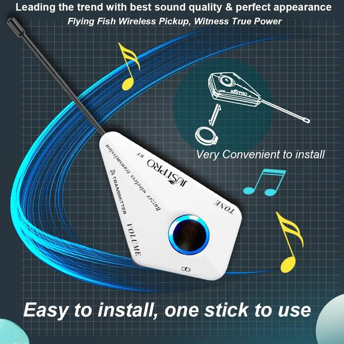 Беспроводная гитарная система Flying FishWireless универсальная Классическая гитара