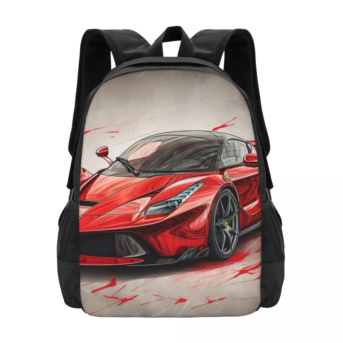

Passionate Sports Car Backpack Graphic Cartoon Kawaii Backpacks Student Outdoor Pattern School Bags High Quality Rucksack