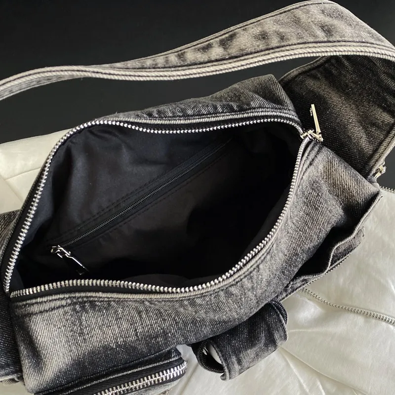 Женская джинсовая сумка через плечо