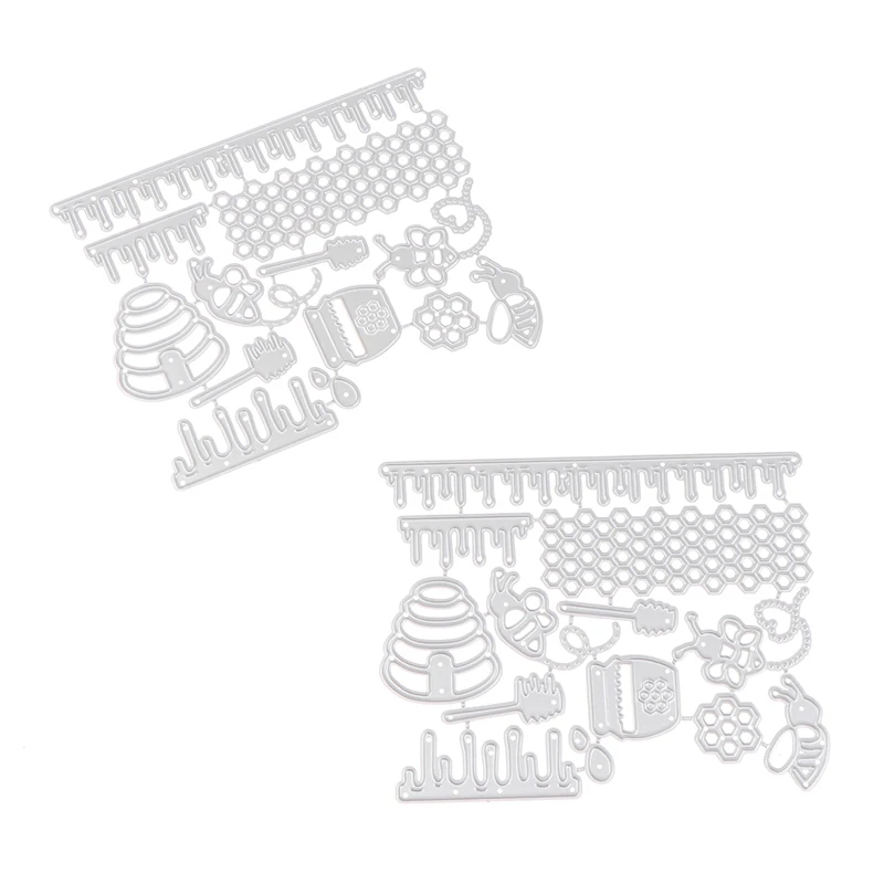 

1Pc Honey Metal Cutting Dies Bee Hive New Stencils For DIY Scrapbooking Paper Cards Craft Making Craft Decoration