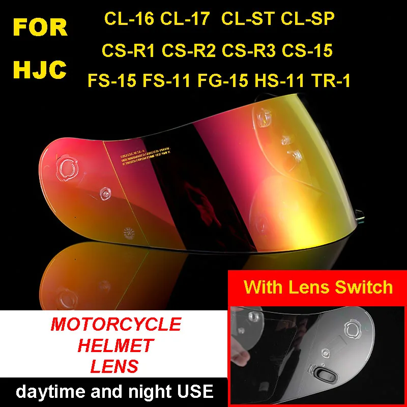 HJC CL-16 CL-17 CL-ST CL-SP CS-R1 CS-R2 CS-R3 CS-15 FS-15 FS-11 FG-15 TR1 Универсальный Полнолицевой объектив для