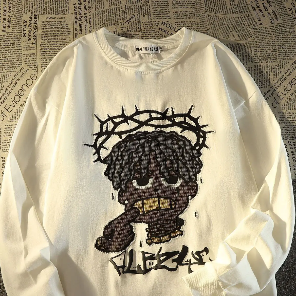 

Autumn and Winter Trend Personalized Printed Sweater for Men and Women Korean Version Loose Couple Casual Long Sleeve harajuku