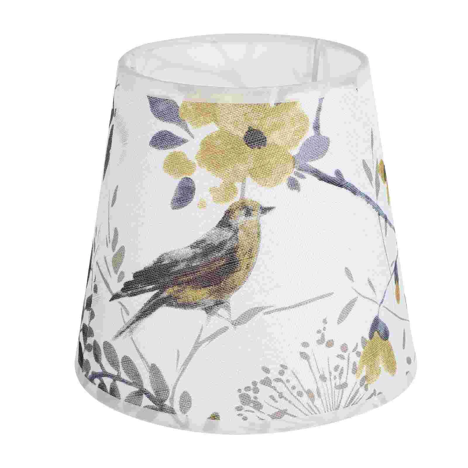 

Lamp Shade Cover Lampshade Cloth Shades Table Clip Replacement Drum Chandelier Printed Bedside Decorative Floor Fabric Covers