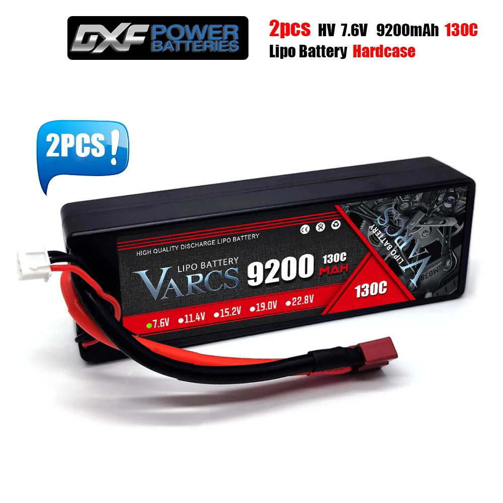 VARCS 2S 7.6V 9200mAh Lipo Battery 14.8V 15.2V 22.2V 11.1V 6S 4S 3S 5200mAh 7000mAh 8000mAh 8400mAh 6750mAh 6500mAh for RC Car