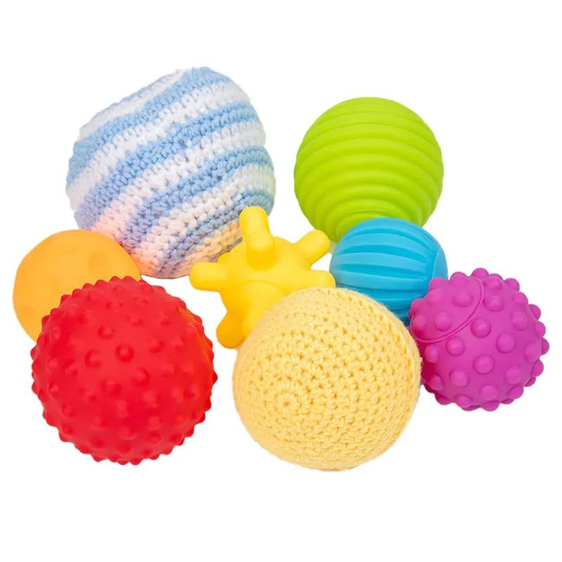 Мячи Монтессори для младенцев дома текстурированные мульти-сенсорные игрушки