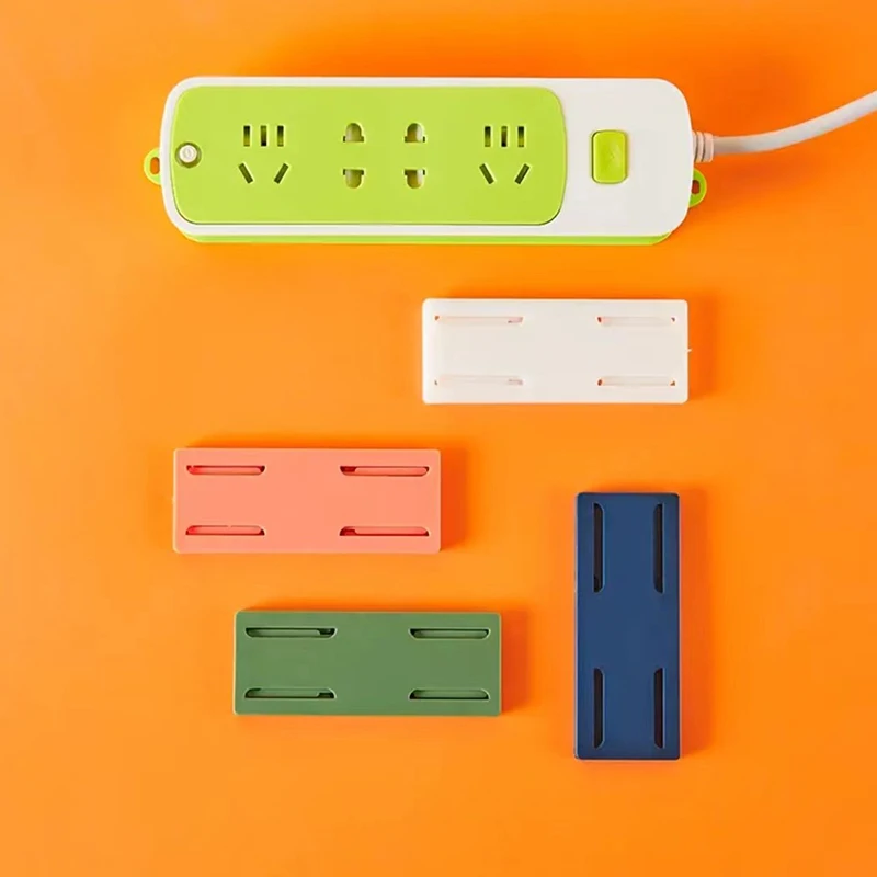 

Wall Mounted Socket Storage Rack Non Punching Plug Board Router Fixed Wall Sticker