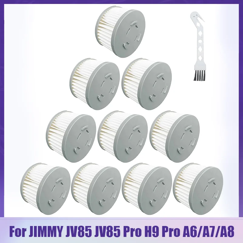 Фото 2/4/6/9/12 шт. HEPA-фильтры для беспроводных ручных пылесосов Xiaomi JIMMY JV85/JV85 Pro/H9 PRO, запчасти №1