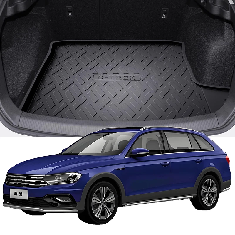 Для Volkswagen C-TREK 2017-2024 багажник всепогодный TPE нескользящие коврики в