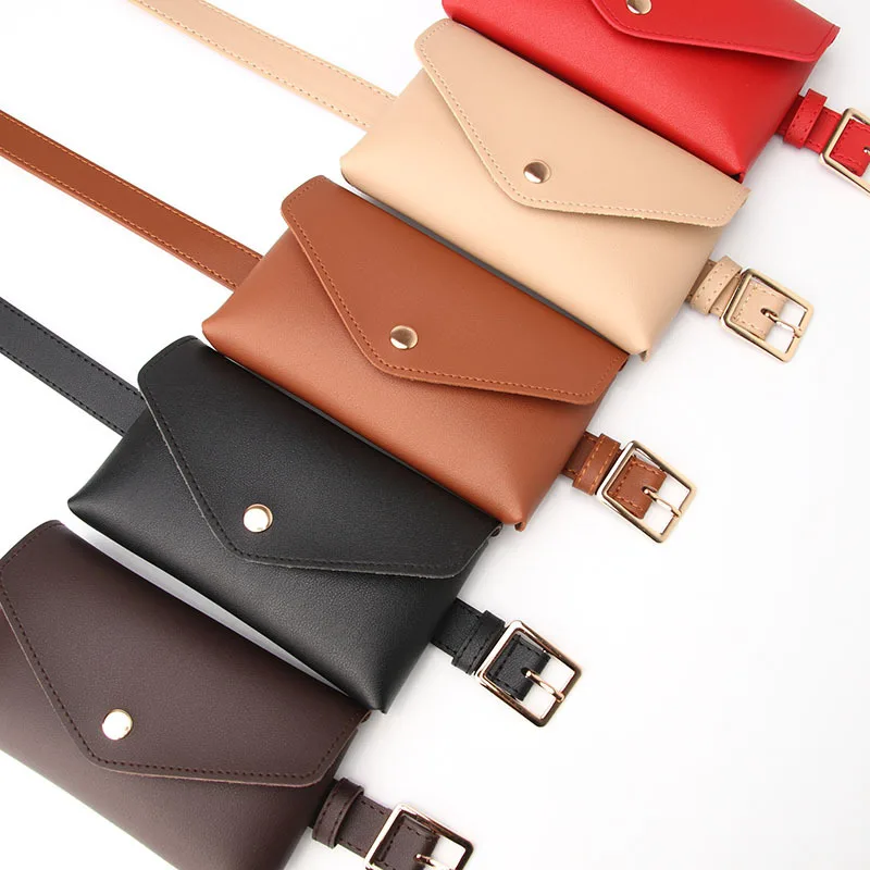 

Women fashion Waist Packs Leather PU Adjustable Belt Bag Waist Pack Wallet Phone Pouch Ladies Salesperson Work Bags