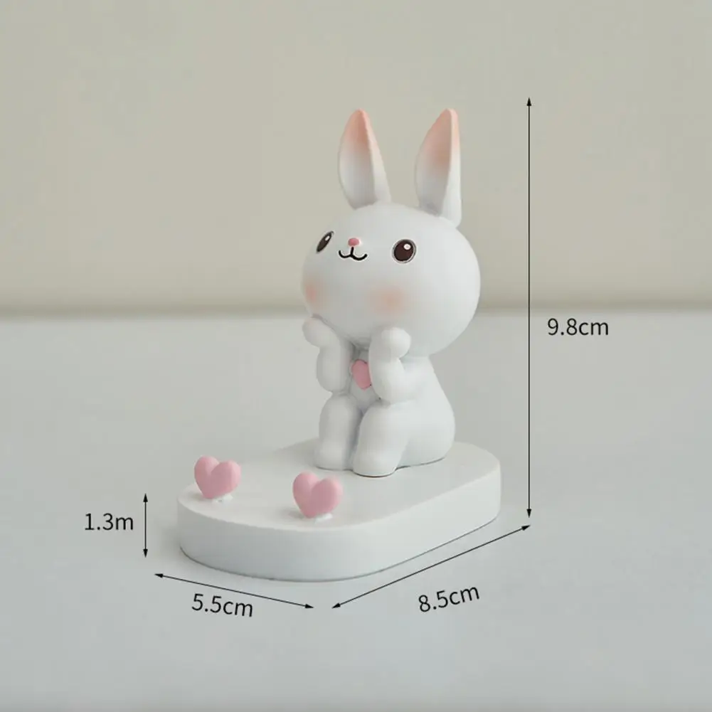 

4 Colors Useful Cute Rabbit Flower Pen Container Plastic Pencil Case High Capacity Home Decoration