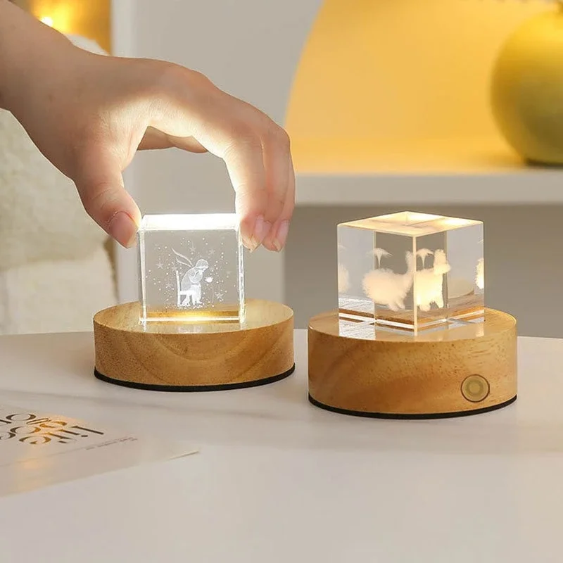 Светящийся планетарный галактический астронавт хрустальный шар ночник теплая