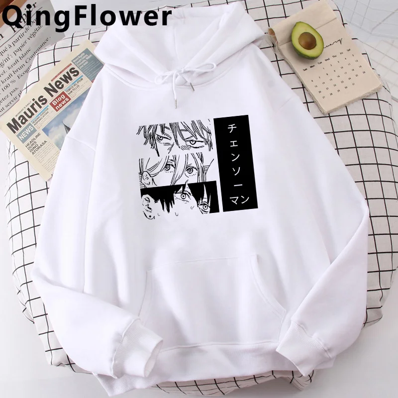 

Chainsaw Man Pochita Makima hoodies men long sleeve top Kawaii japanese Winter clothes men aesthetic clothing