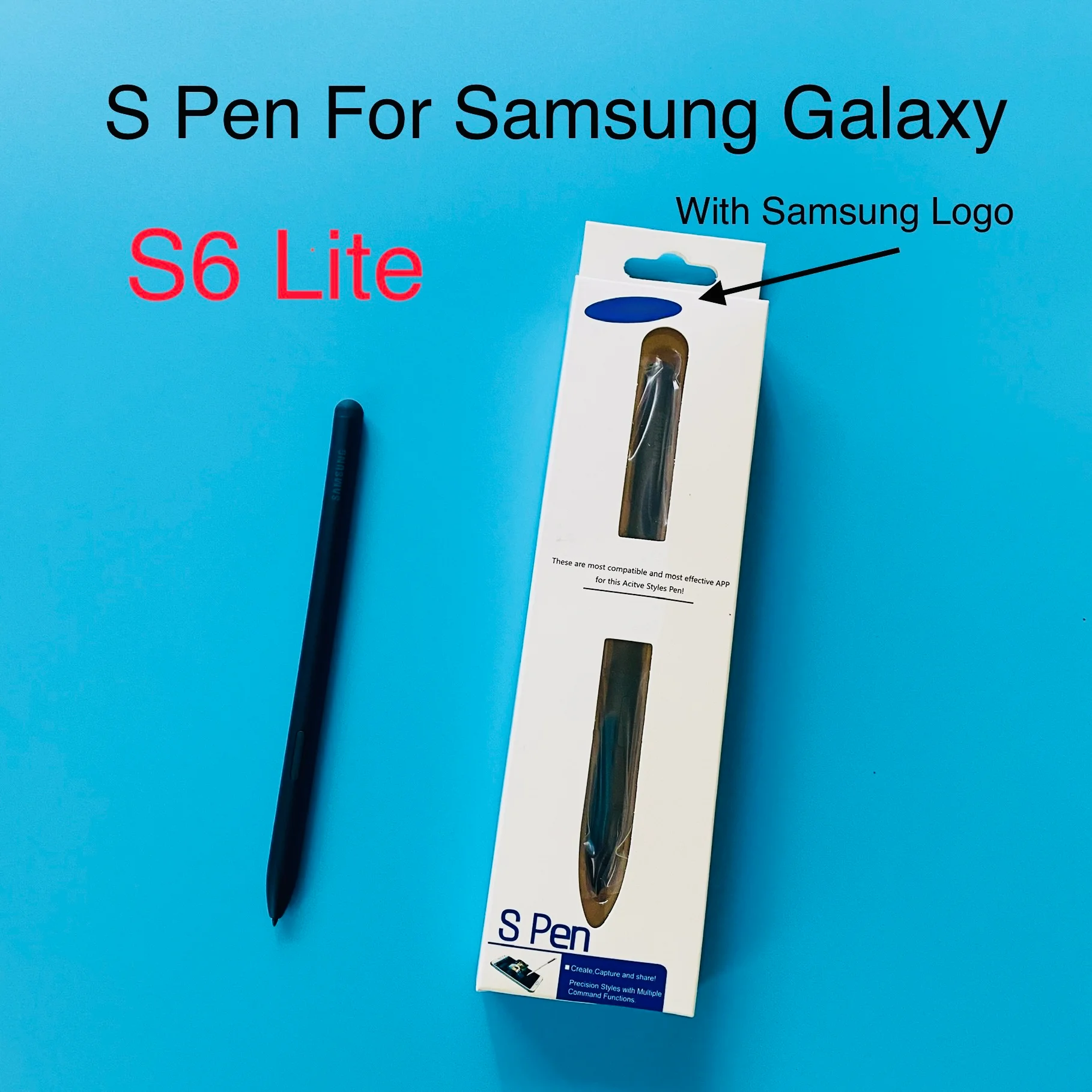 

Samsung S6 lite Stylus S Pen Sensitive Screen Touch Pen Replacement For Galaxy S6 Lite P610 P615 Without Bluetooth
