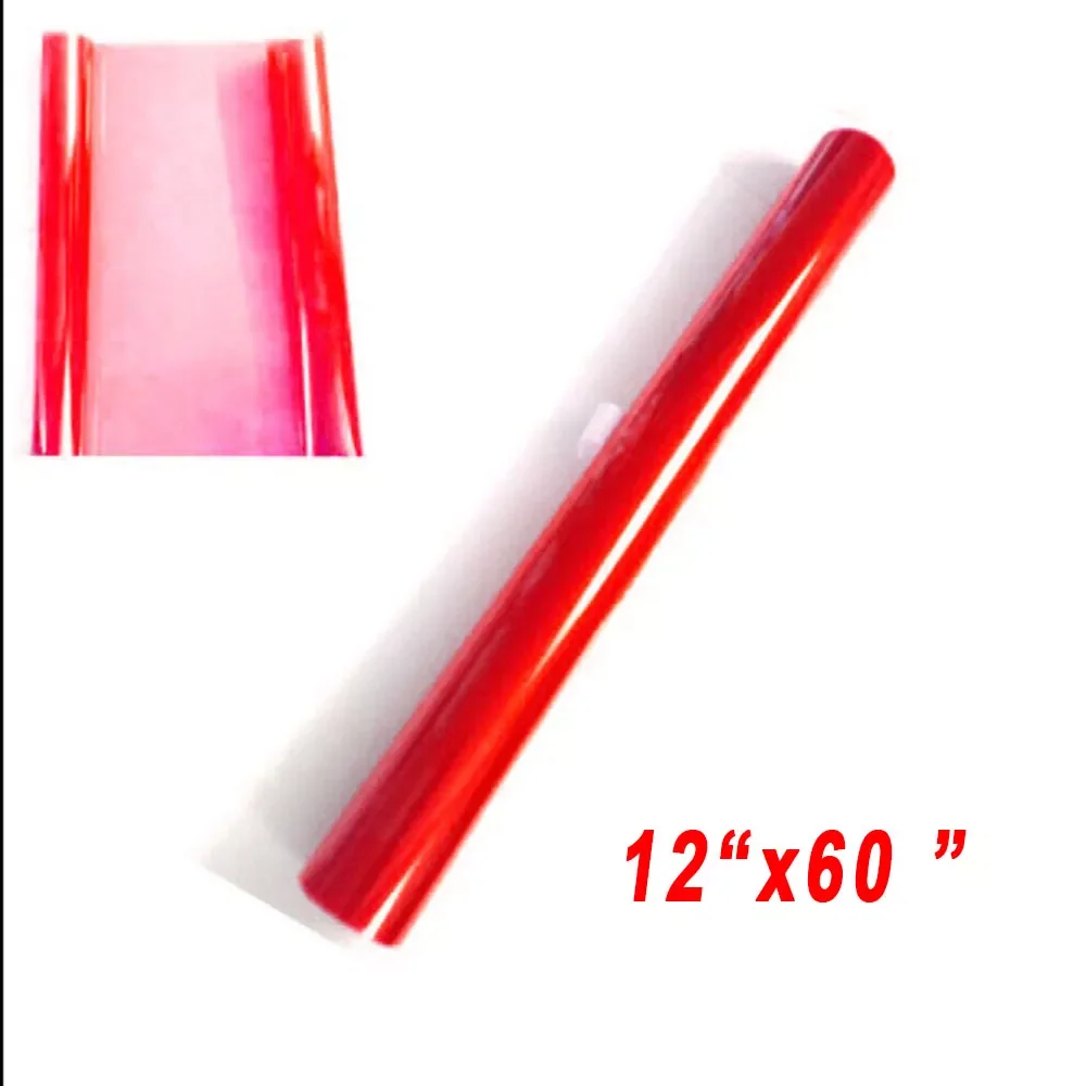 

1pc Car Light Film Exterior Red Sticker Tint Vinyl 12"x 60" Accessories