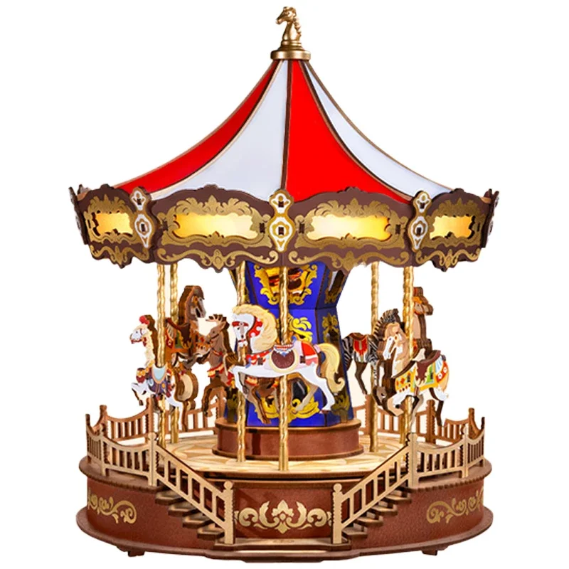 Музыкальная шкатулка-карусель с анимацией музыкальная шкатулка ручной работы