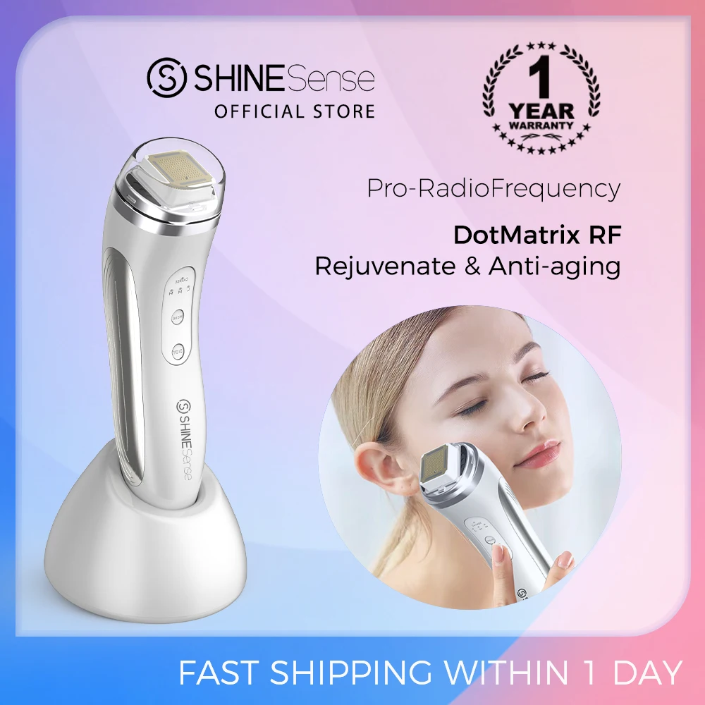 ShineSense Dot Matrix Facial Radio Frequency Photon Therapy Device RF Face Lifting Tighten Machine Skin Care Tool for Anti-Aging