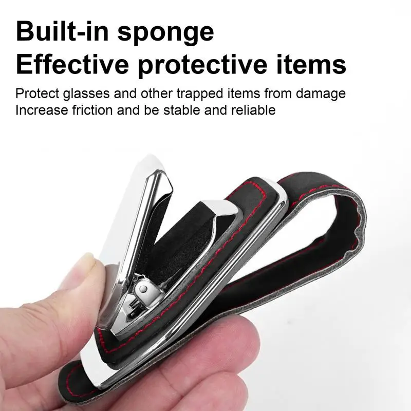 

Car Glasses Clip Multifunctional Car Sunglasses Holder Car Sun Visor Sunglasses Case Card Storage Clip Car Interior Accessories