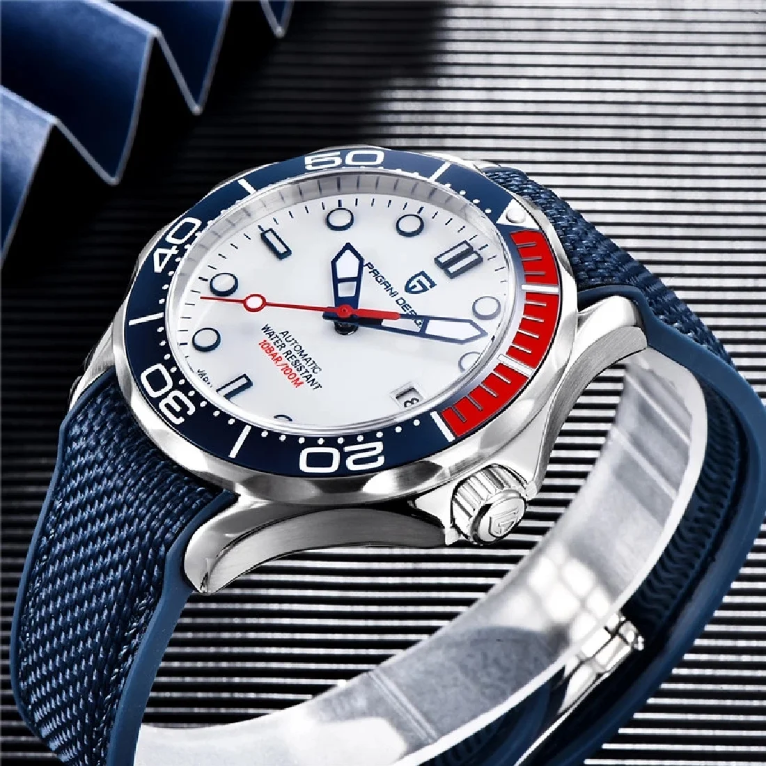 

Часы PAGANI DESIGN Мужские механические, Роскошные автоматические светящиеся часы из стали с автоподзаводом, аксессуары с сапфиром, 007