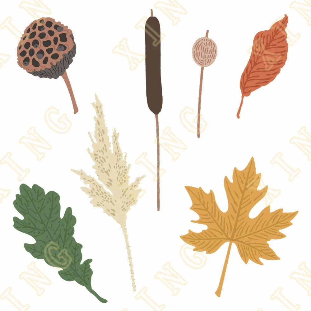 

Lovely Layers Fall Foliage New Metal Cutting Dies Scrapbook Diary Decoration Embossing Template Diy Greeting Card Handmade