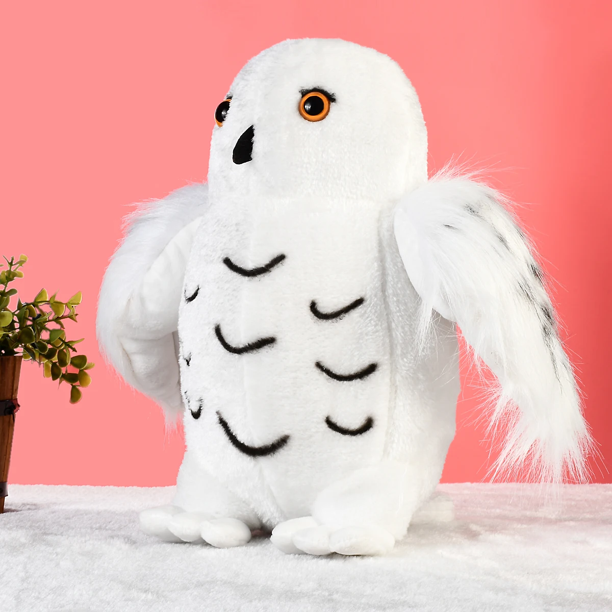 

30cm Cute White Plush Toy High Quality Snow White Plush Hedwig Owl Toy Eagle Bird Doll Soft Plush Toy Baby Holiday Gift