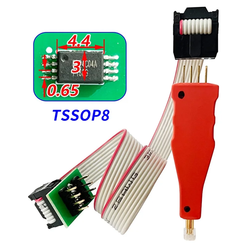 Фото Пробник для прошивки чипов A52T, тестовый зонд для чипов TSSOP8, зонд для загрузки и записи прошивок TSSOP8 №4