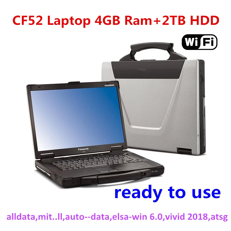 Для использования d Panasonic Toughbook CF52 CF-52 Laptop 4GB Ram с Alldata 10,53, Mit .. ll,Vivid 2018,elsaiwn,auto-data,Atsg готовы к использованию