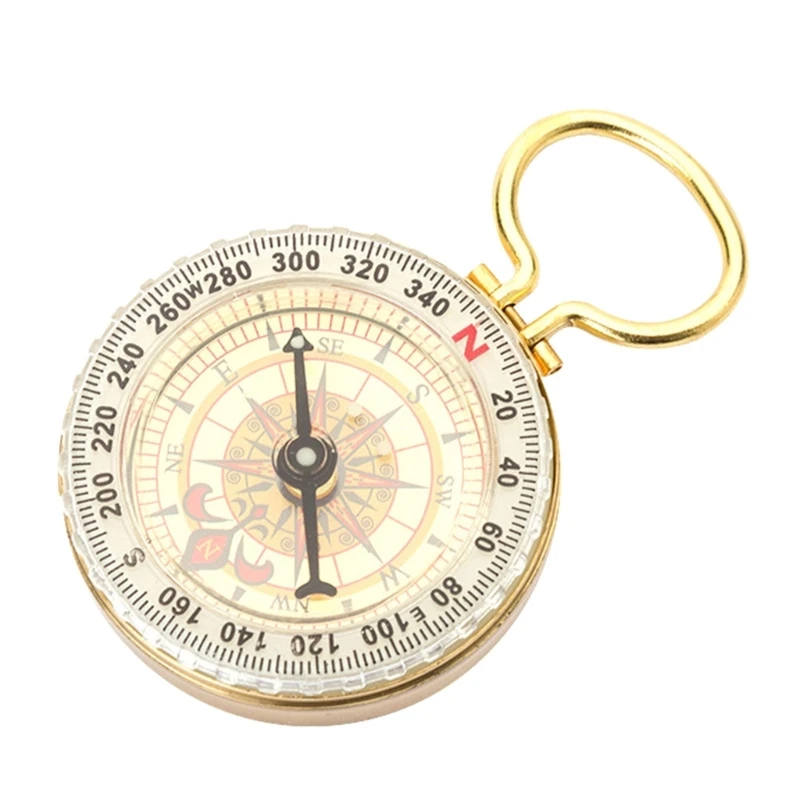 

Waterproof Survival Compass Retro Hiking Camp Compass with Luminous Functions