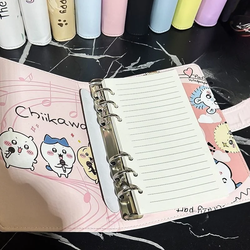 Фото Блокнот-ежедневник A6 Chiikawa Hachiware Usagi Kawaii в стиле аниме, с отрывными листами, для хранения денег, с привлекательным дизайном, для экономии №4