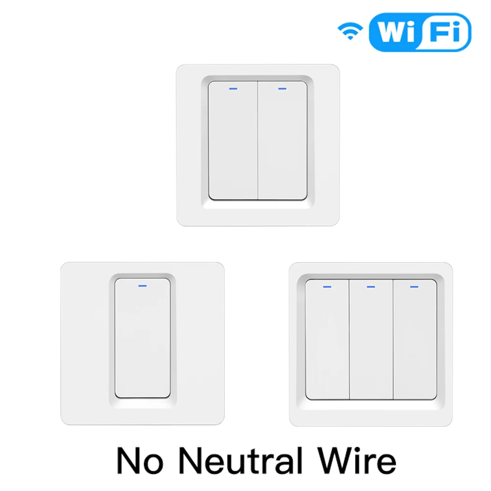

Wi-Fi кнопочный выключатель MoesHouse 2/3 Way