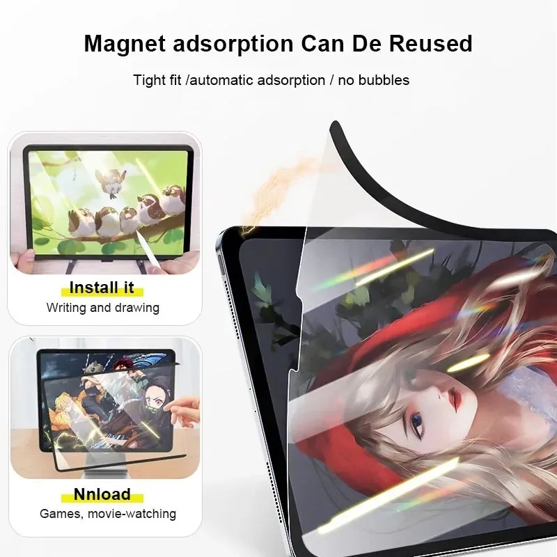 Съемная пленка для Huawei MatePad Pro 12 2 Air 2024 SE 11 5 S PaperMatte air11 T10S T10 SE10.1 10 4 13 8