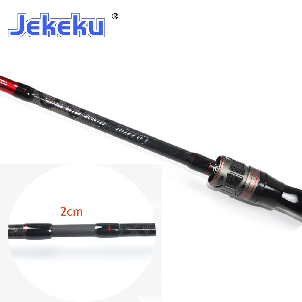 JEKEKU NEW Carbon Lure Fishing Rod 1.8m 1.98m 2.1m 2.4m 2.7m ML 2 Sections Fishing pole 6-30g 8-16LB 2 Sections Fishing Pole enlarge