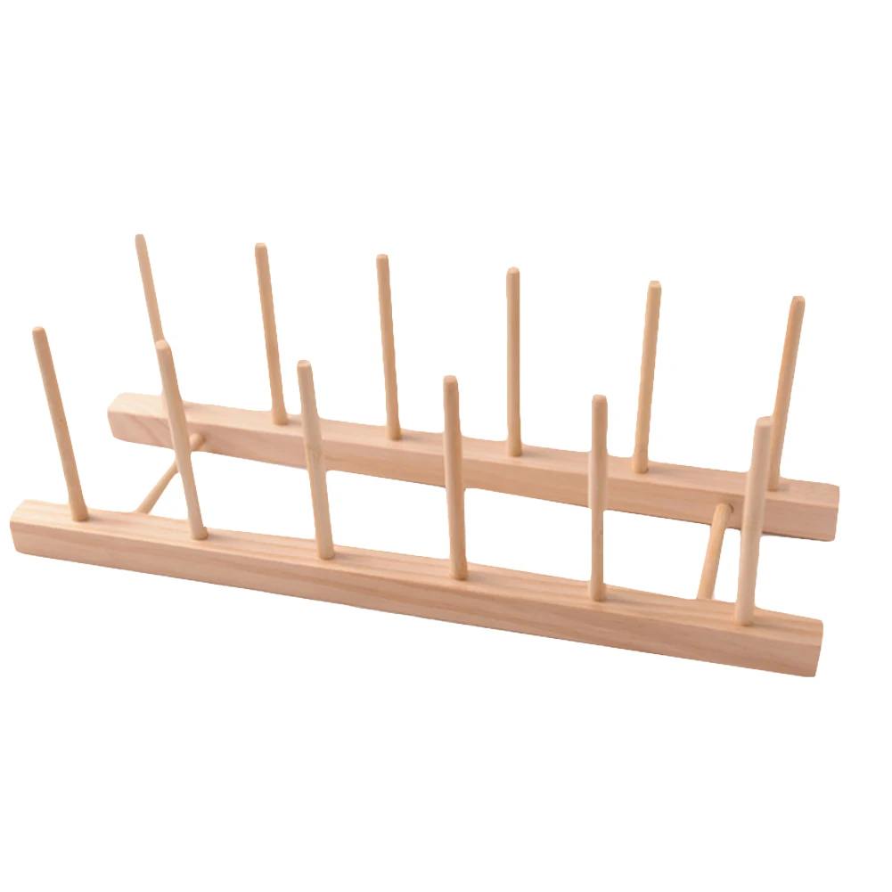 

Draining Bowl Durable Tableware Practical Kitchen Wooden Magazine Book Plate Dish Holder