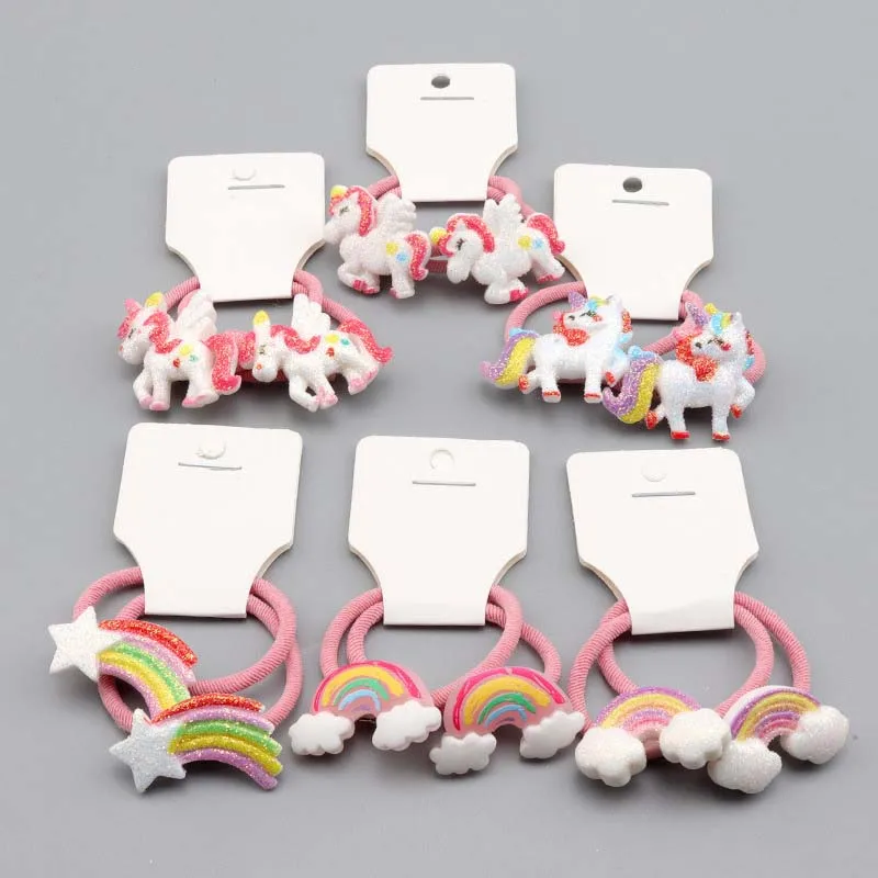

Children's Cartoon Scrunchie,Pegasus Rainbow High Elastic Head Rope Headdress, Unicorn Hair Rope Hair Accessories Wholesale