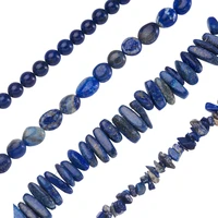 kissitty 4 strands mixed shape natural lapis lazuli beads strands for diy handmade jewelry making necklace accessories