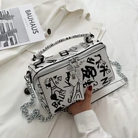 2022 luxury design women leather handbags and purse fashion crossbody bags for women graffiti handbags shoulder bags women bag