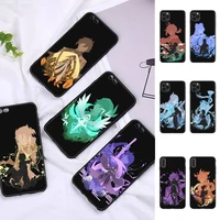 genshin impact anime phone case for iphone 11 12 13 mini pro max 8 7 6 6s plus x 5 se 2020 xr xs funda case
