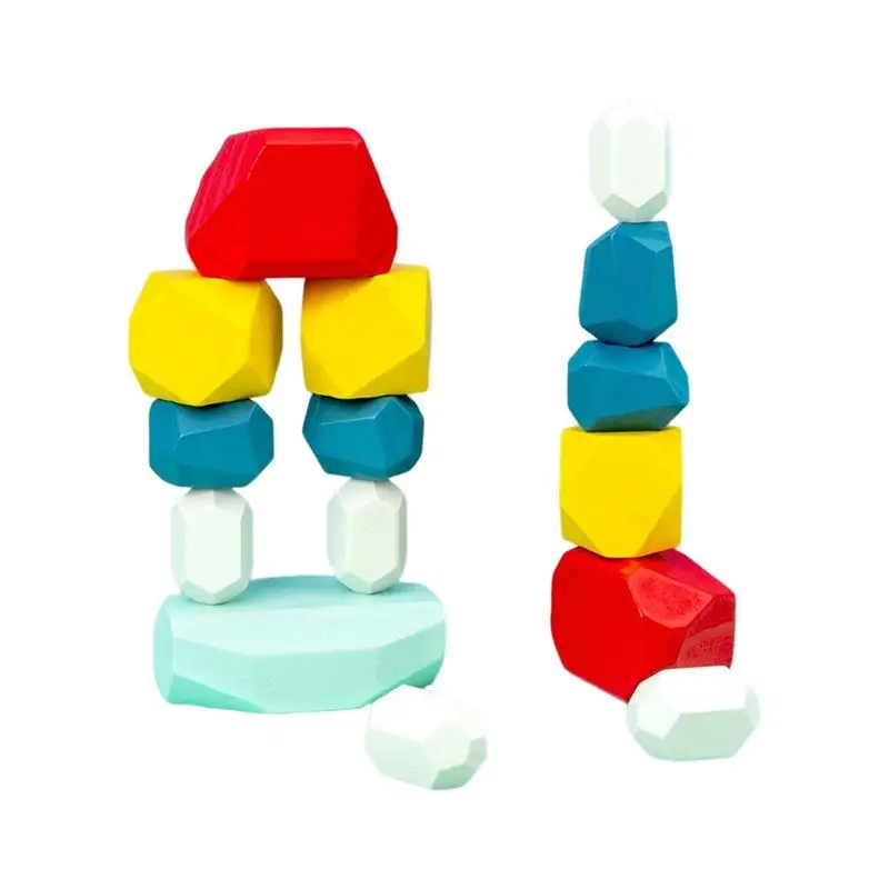 

Деревянные штабелируемые блоки красочные деревянные детские игрушечные блоки креативные Обучающие игрушки подарки для детей мальчиков и девочек на день рождения
