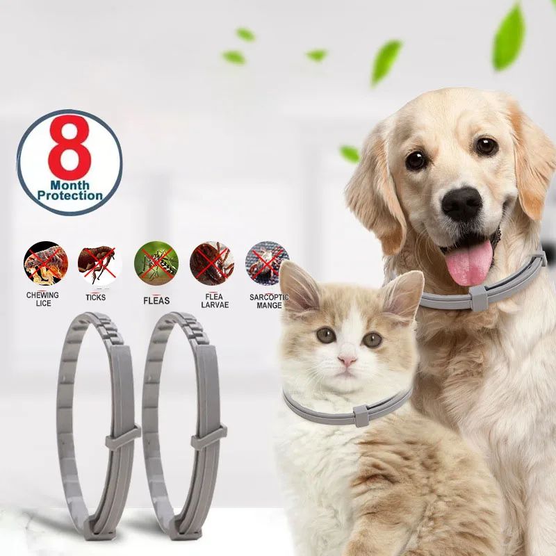 

Dog Anti Flea And Tick Collar Cat Antiparasitic,Pet 8Month Protection Adjustable Collar For Large Dog Puppy Cat, Dog Accessorie