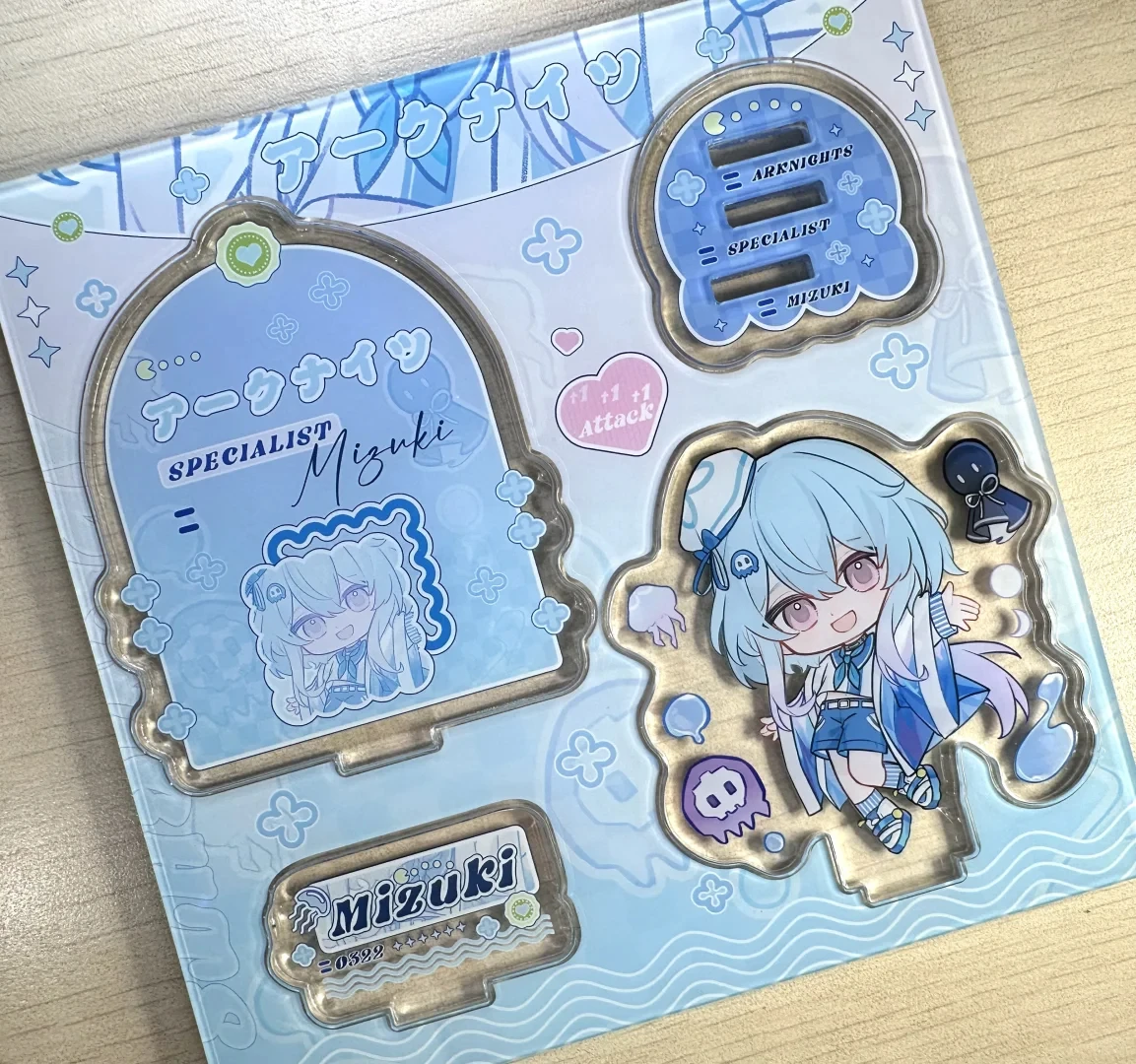 Аниме Arknights Mizuki косплей мультфильм акриловый стоячий знак талисман настольный