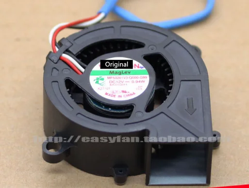 Оригинальный 100% рабочий телефон, постоянный ток 12 В, 0,94 Вт, 50x50x20 мм, вентилятор охлаждения сервера