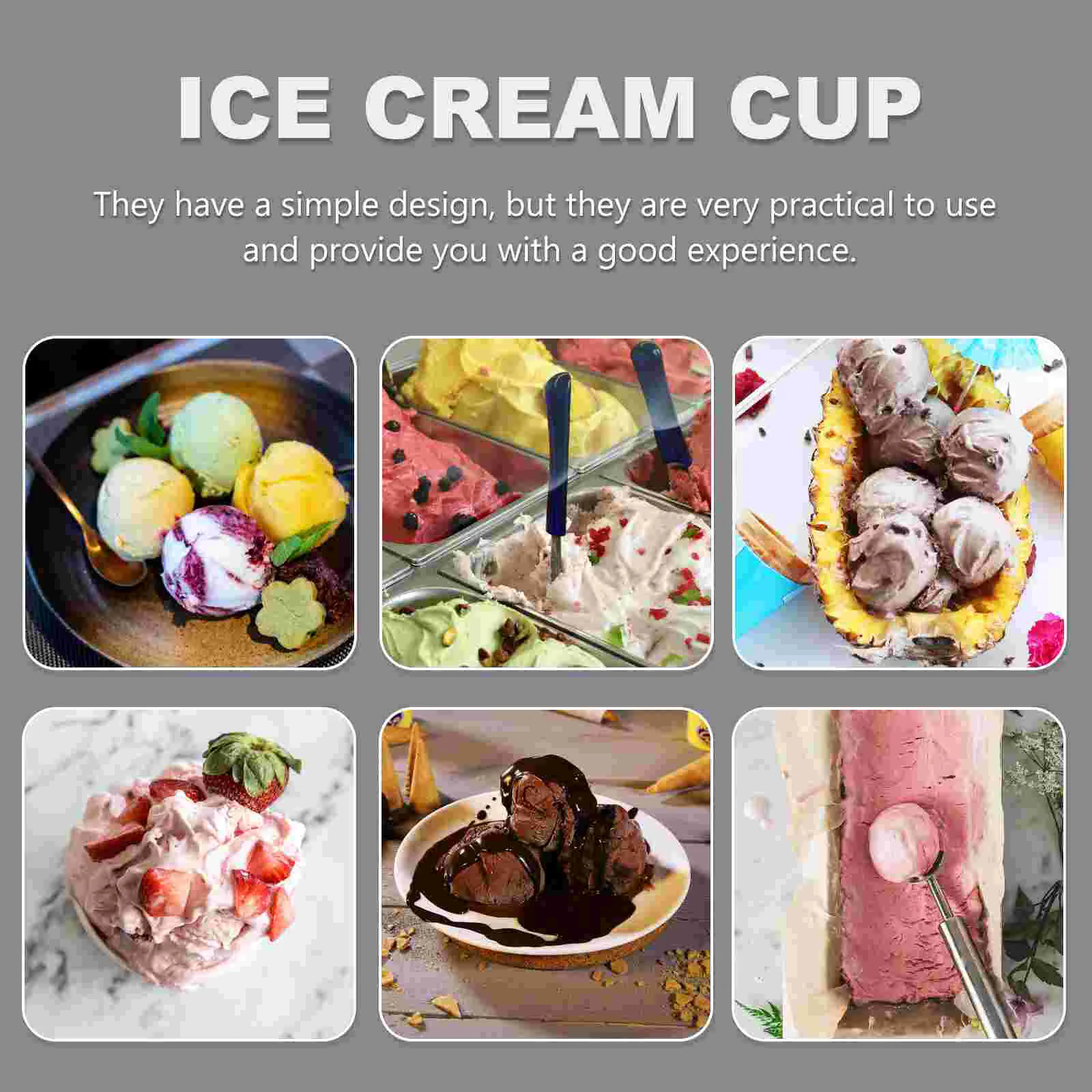 

100Pcs Paper Cups Dessert Bowls Appetizer Sundae Cup Tumbler Serving Soup Bowls for Mousse Puddings Entrees Sundaes Cake