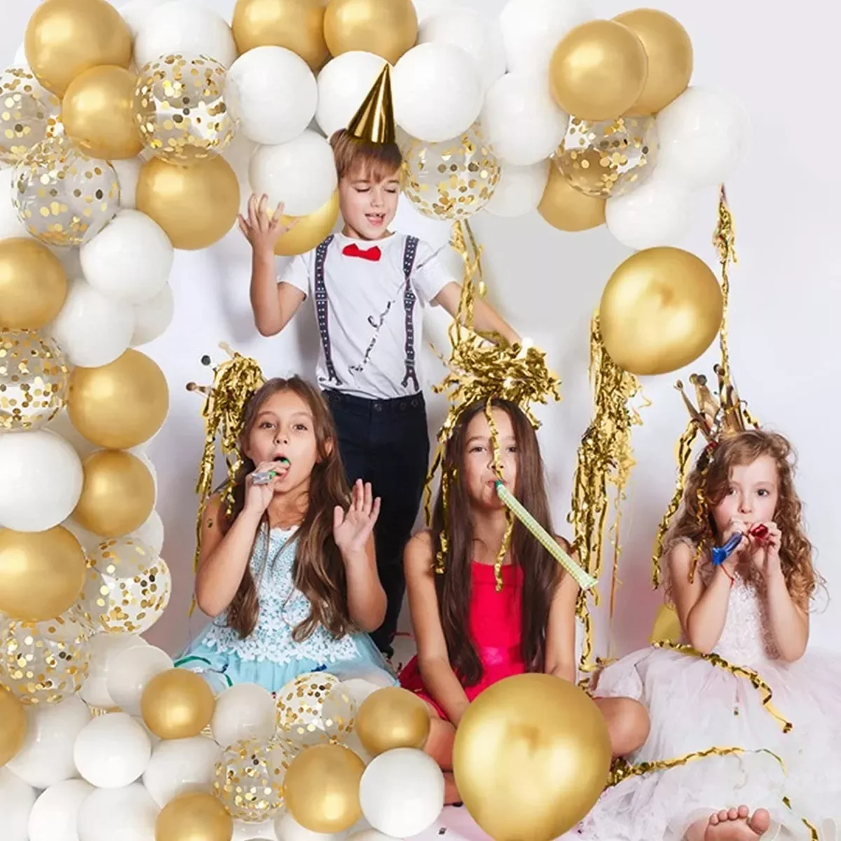 

Золотые воздушные шары, арка, хром, металлический латексный шар для свадьбы, выпускного, дня рождения, детского душа