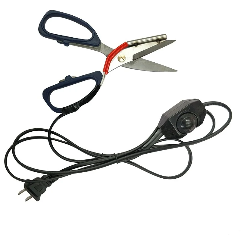 

1pc Electric Heating Tailor Scissors Power Hot Shears Knife Heated Pen Working Indicator for Cloth Cutting