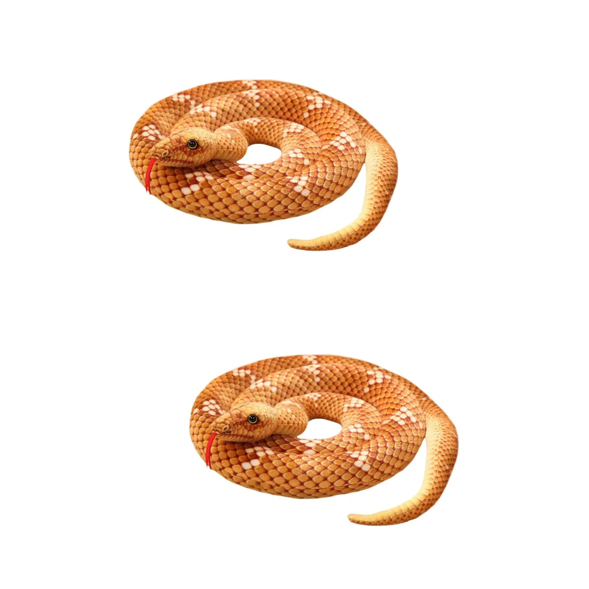 

2pcs Snake Model Plush Snake Model Snake Model Stuffed Snake Snake Prop