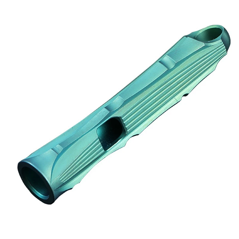 

Top!-Titanium Alloy Single Tube Whistle Practical Portable Elegant Outdoor Tool Pendant Key Ring Accessories