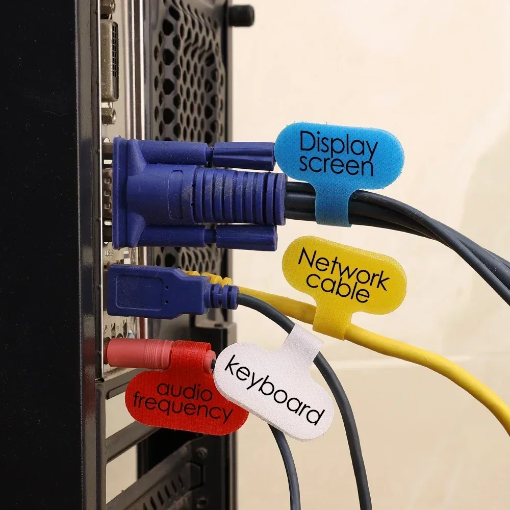 150-10 шт. кабельные этикетки для прокладки кабелей красочные водонепроницаемые