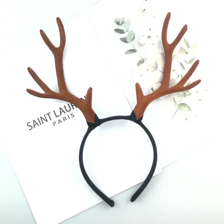 

MOONBIFFY Рождественская повязка на голову кофейного цвета