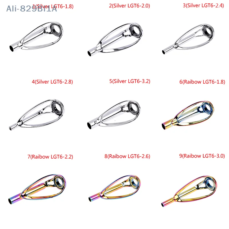 Верхние направляющие для удочки Free of Tangle Top Tips Repair Kit DIY Rod Building Eye Rings Guias de pesca