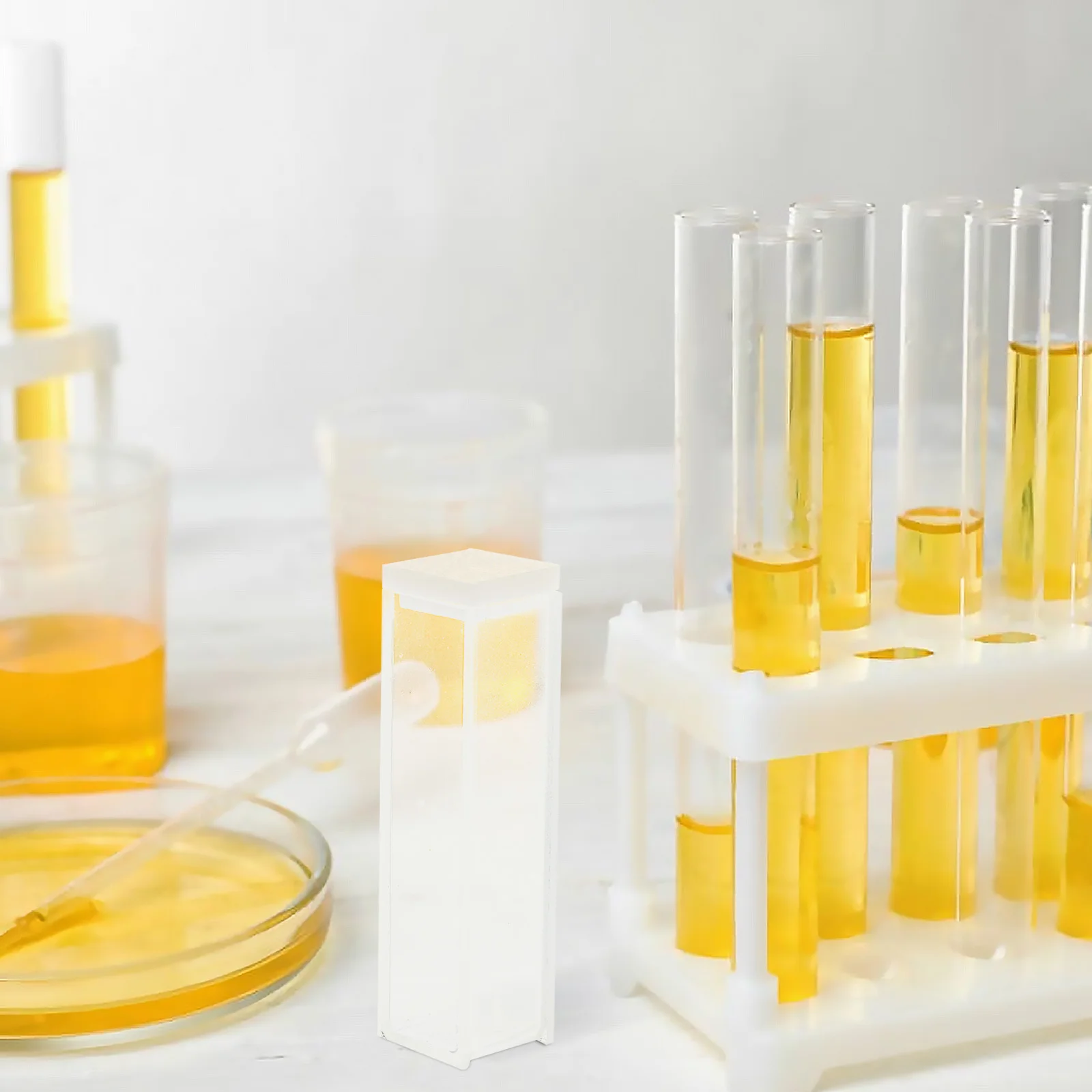 2 шт. кварцевая кювета лабораторный образец спектрофотометрия высокая