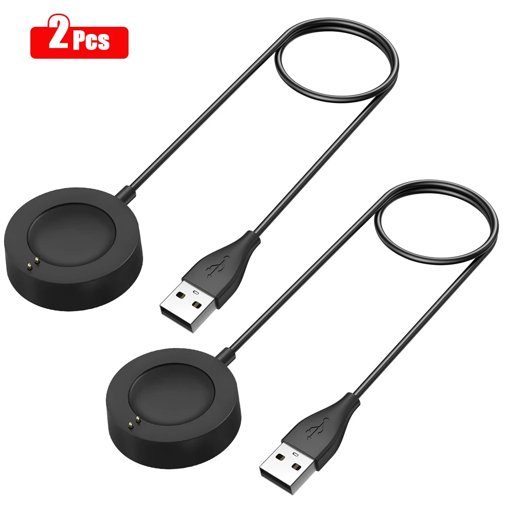 

2 Pcs/lot 100cm USB Charger Dock For Fossil Gen 6/Fossil Gen 4 /Fossil Gen 5 SE/Fossil Sport/EMPORIO Armani Charging Cable